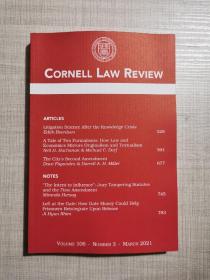 多期可选 Cornell Law review 2020-2023年 单本价