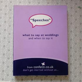 Speeches don't get married without us...  英语进口原版铜版彩印