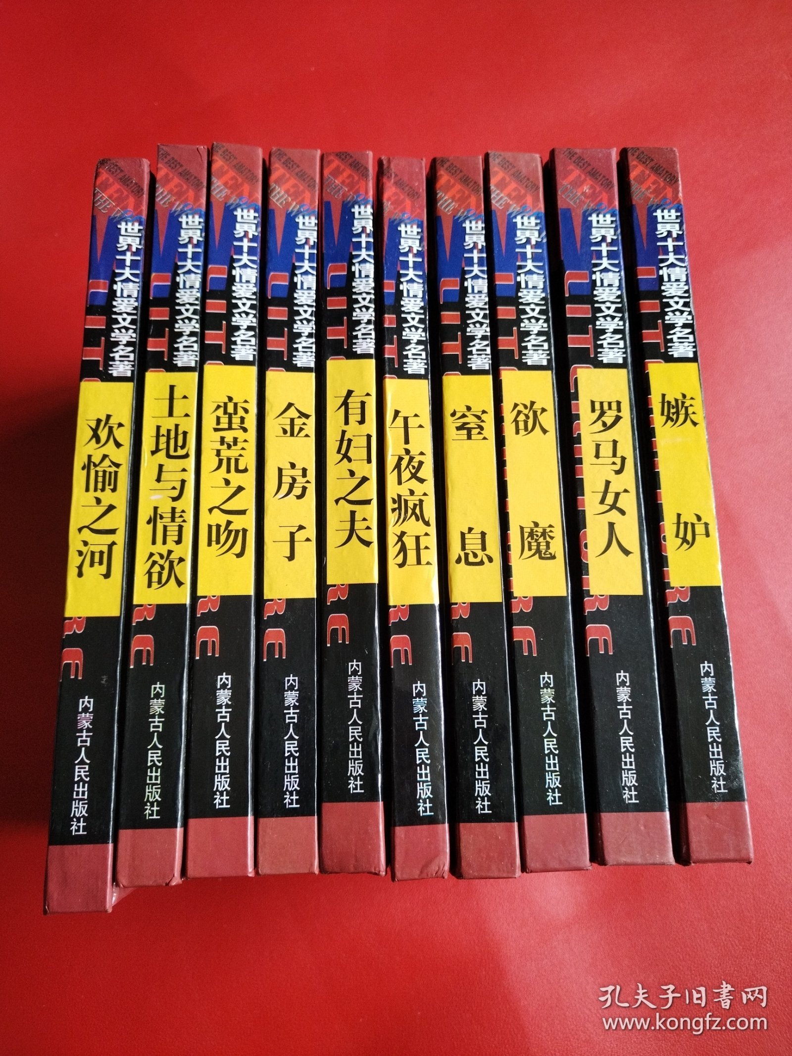 世界十大情爱文学名著 10册全（看图拍）