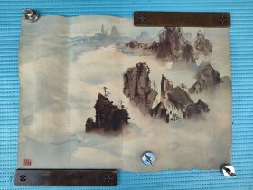 王涛水彩画，38.5：53.5，有破损