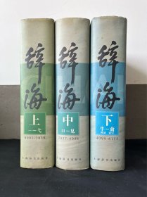 辞海 1999年普及本（上中下）