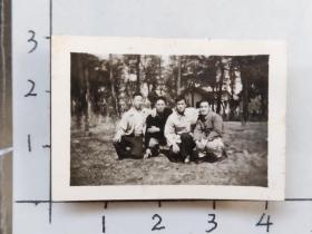 60年代四帅哥昆工小树林照片(邹位相册，邹位约1961年毕业于昆工附中，之后就读于昆明工学院)