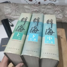 辞海(上中下)精装巨厚本