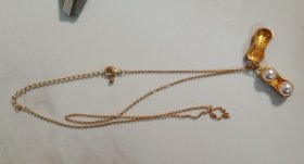 花生形镀金小挂饰