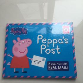 英文原版 小猪佩奇粉红猪小妹 Peppa Pig Peppa's Post 佩奇的信 大开本 互动操作故事书!