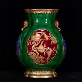 《精品放漏》雍正象耳瓶——清三代官窑瓷器收藏