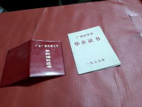 广东省---旧毕业证【2张】合拍