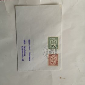 德国1965年欧罗巴邮票树枝上的果实由EPTZ组成邮票首日封