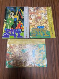 女神的圣斗士、海南美术摄影出版社、进军冥王界3、女神胜利卷2、3。 三本打包出、车田正美、怀旧漫画 圣斗士。二手物品不退换