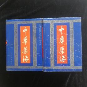 中华药海•获第八届中国图书奖•上下两册全•哈尔滨出版社•1996年二印！