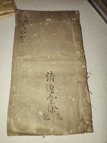 清代精写本《上诸下帖式全书》清逸堂文湘写本 78个筒子页一册全 详情见图