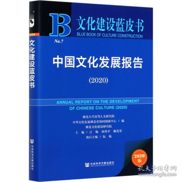 文化建设蓝皮书：中国文化发展报告（2020）