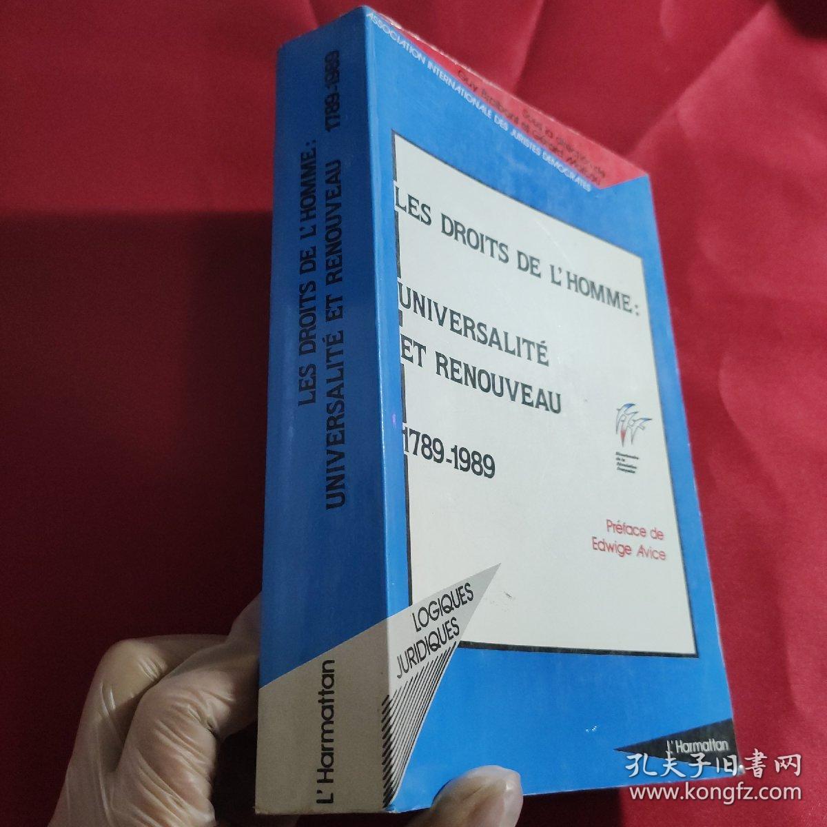 点击查看原图 法文原版:les droits de L'homme universalité et Renouveau 1789-1989