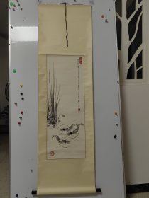 自娱斋保真销售：易白石，字小龙，晚号五癖堂主。一生担任印刷系统古典图案设计工作。是中国手绘国画书签第一人。34*93
