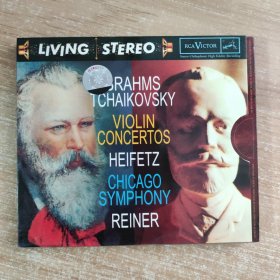 357唱片光盘CD：布拉姆斯、柴可夫斯基小提琴协奏曲 一张光盘盒装