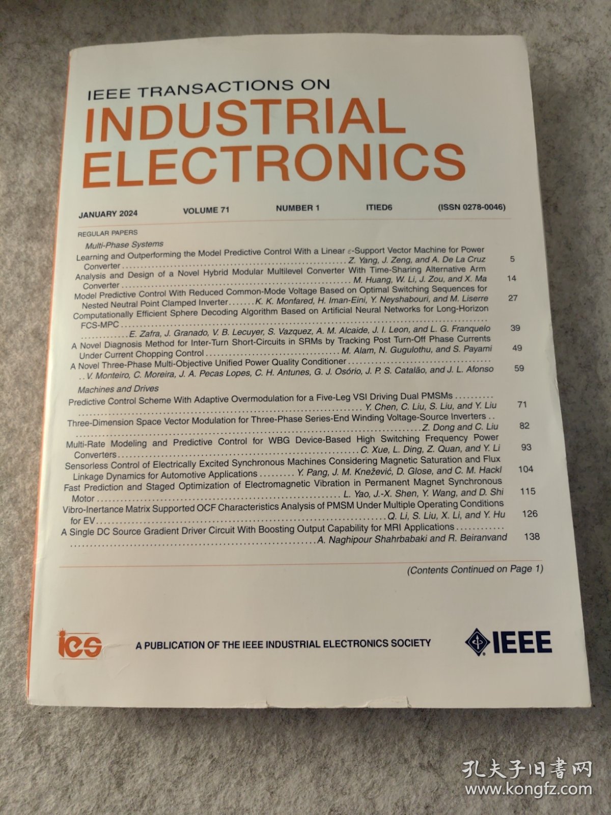 Ieee transactions on industrial electronics 2024