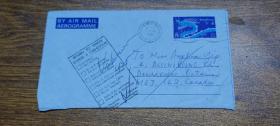 1980年香港——加拿大国际航空邮资邮简（有退回戳记）