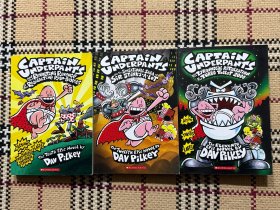 【英文儿童读物】CAPTAIN UNDERPANTS 3本合售 品相自鉴