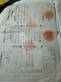 1963年固始县人民委员会四类份子通知书，仅1件