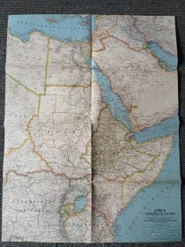 National Geographic国家地理杂志地图系列之1963年10月 Africa - Countries of the Nile 非洲尼罗河流域地图
