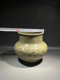 北宋 耀州窑青瓷刻花牡丹尊