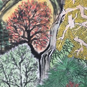 邓子芳山水四屏N