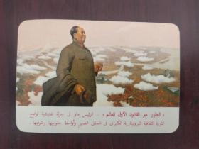 阿拉伯文——毛主席山河像