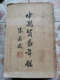 《中国贸易年鉴》1948年初版，一厚册近六百页全，有茶叶等内容！