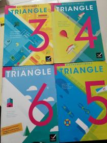 mathématiques triangle：3、4、5、6  四册合售！！