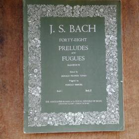 巴赫48首序曲和赋格钢琴曲谱（卷2） J. S. BACH forty-eight preludes and fugues （book II）