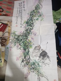 翟原良画作一副，保真出售，中美协会员，鉴定家