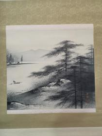 日本当代水墨山水画，大师级别精品