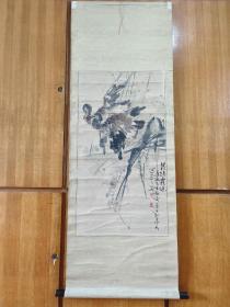 常州已故名家 赵素吾（先生）花鸟画（86*46cm）—— 包邮！