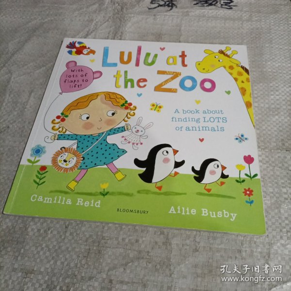 英文原版绘本 Lulu at the Zoo 翻翻书 我爱露露 动物园之旅