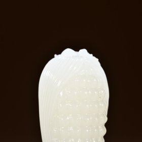 和田玉多子多福玉米吊坠一级白重50克