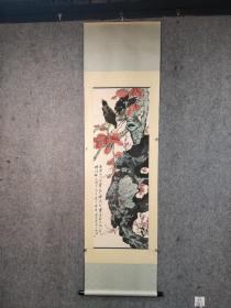 田世光花鸟
全长尺寸：226*64，画芯尺寸：134*46