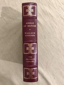 Franklin Library限量版:  Angle of Repose – 1972年普利策奖  华莱士•斯特格纳《休眠角》，真皮豪华限量插图本，普利策小说奖系列