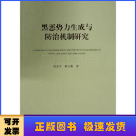 黑恶势力生成与防治机制研究