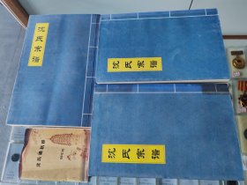 辽阳沈氏宗谱3册全.沈氏家谱。赠沈氏通。讯。录