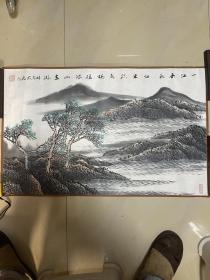 张林东 山水画 字画 国画 书画 纯手绘 横幅 作品