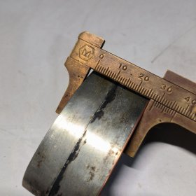 古玩旧藏精美白铜墨盒