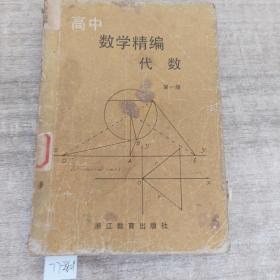 高中 数学精编 代数（第一册）