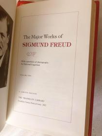 富兰克林25周年版 1981年 《弗洛伊德作品集》卷一、二  The Works of Freud Franklin Library 真皮精装限量版