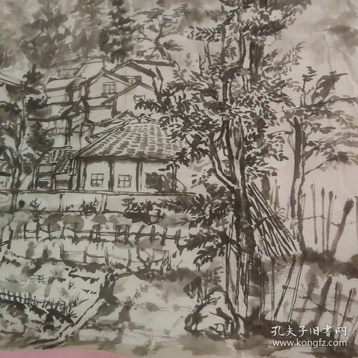 点击查看原图 无款无名山水画2张