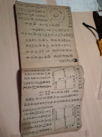 毛笔手抄本.算法统宗：主要内容为几何学基本知识，丈量土地方法，各种形状面积和周长书算法 等。全手账本围绕土地丈量问题展开，内容详尽