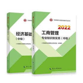 2022经济师中级 经济专业技术资格考试中级 经济基础知识工商管理 共两册中国人事出版社