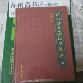 清人诗文集总目提要(16开精装全三册)包邮寄.