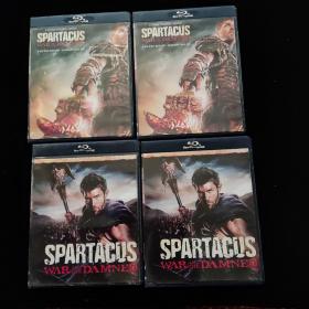 光盘DVD：SPARTACUS WAR OF THE DANED 2、2、3、4、【4盒合售】  每盒1碟  如图  以图为准