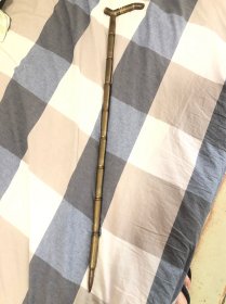 铜拐杖（对越自卫反击战 老山战役中使用过的弹壳打造）包老保真