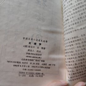 中国古典小说普及丛书 红楼梦